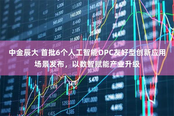 中金辰大 首批6个人工智能OPC友好型创新应用场景发布，以数智赋能产业升级