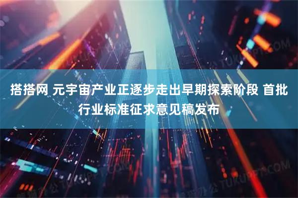 搭搭网 元宇宙产业正逐步走出早期探索阶段 首批行业标准征求意见稿发布